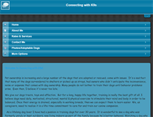 Tablet Screenshot of connectingwithk9s.com